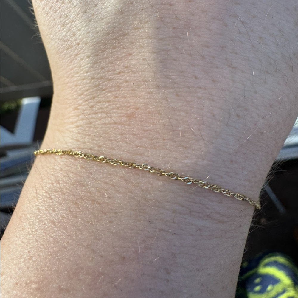 Vintage  solid 10k yellow gold bracelet - Picture 14 of 14